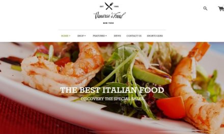 Panarea – stylová a elegantní šablona nejen pro restaurace a prodej potravin