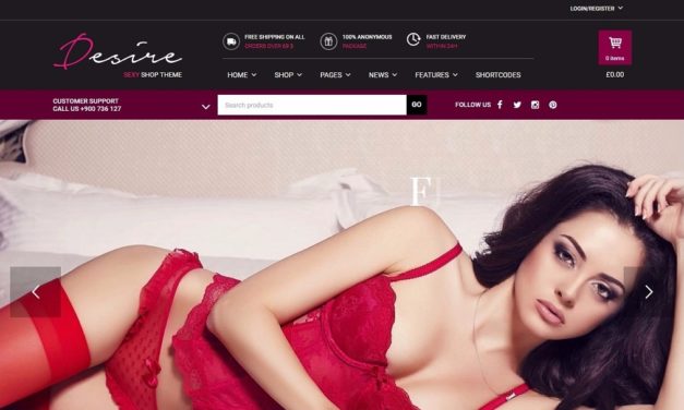 Desire Sexy Shop – postavte si e-shop, za který by se nestyděl ani Christian Grey
