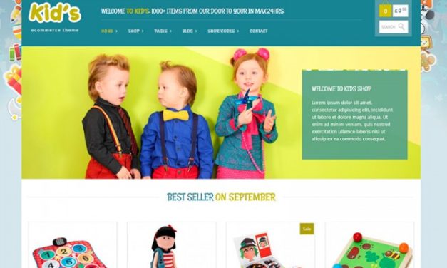 Kidshop – šablona pro e-shop se zbožím pro děti