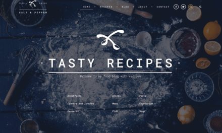 Salt & Pepper – perfektní šablona pro online kuchařku