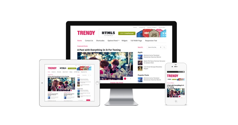 Trendy – moderní magazínová šablona od MyThemeShop