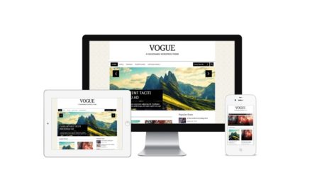 Vogue – stylová šablona pro moderní magazín