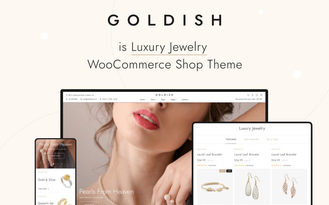 Goldfish šablona pro e-shop se šperky